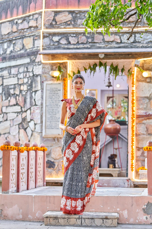 Kajrali Womaniya Saree