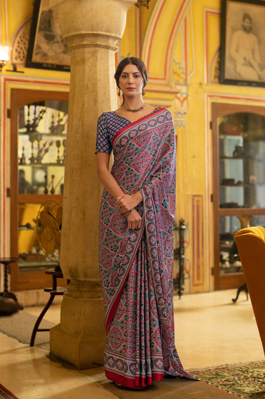 Mohar Ember Saree